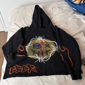 Black Graphic Hoodie